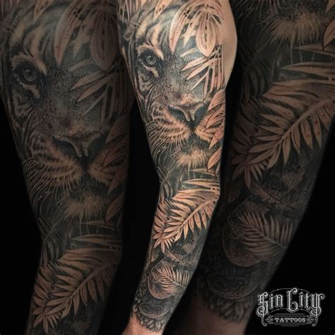 animal sleeve tattoo